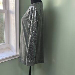 Cheekys gray sequin top XXL